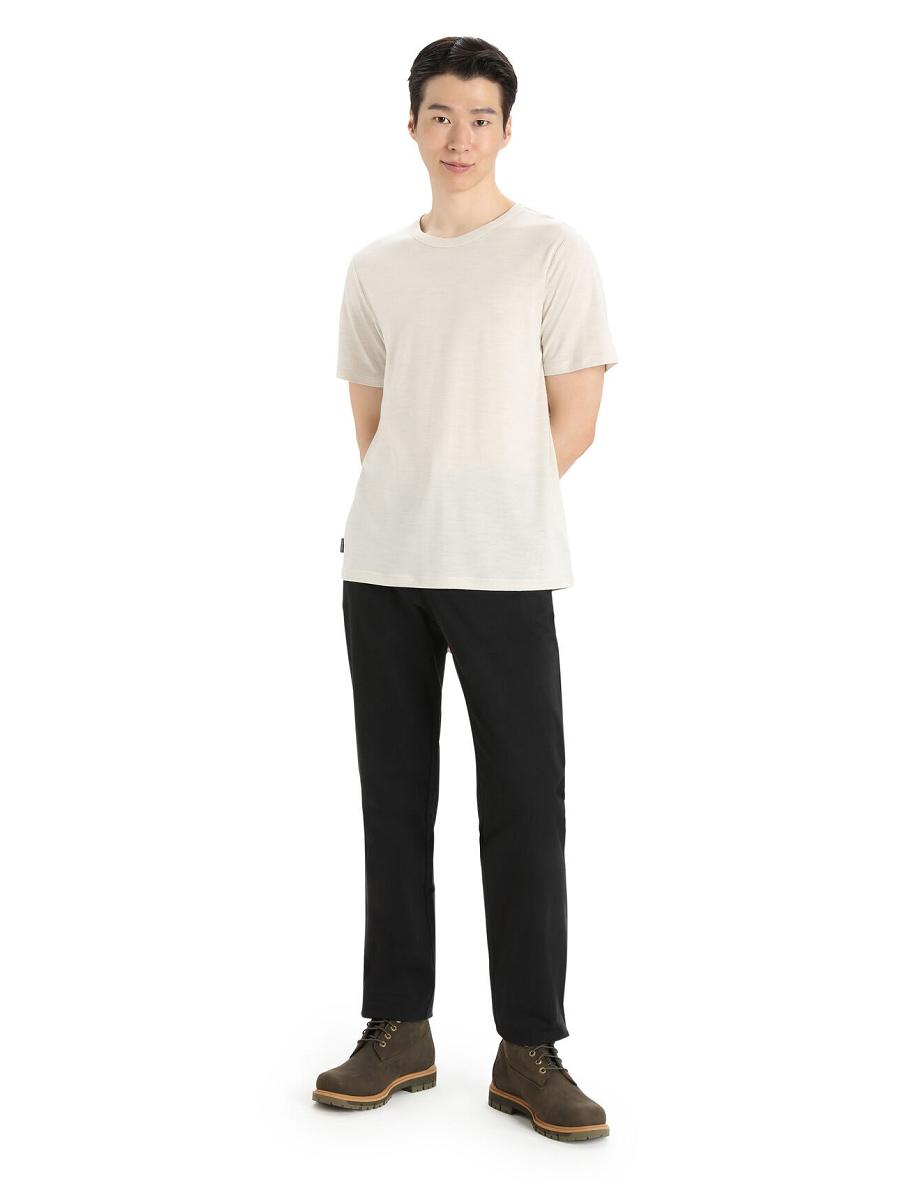 T Shirts Icebreaker MerinoFine™ Corta Sleeve Homme Blanche | FR 1190CTVE